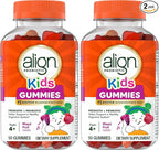 Align Probiotic, Kids Gummies, Prebiotic + Probiotic Helps Support a Healthy Digestive System*, #1 Doctor Recommended Probiotic Brand‡, 50 Gummies Packaging May Vary (Pack of 2)