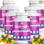 Quercetin Gummies by BioVitalica - Quercetin with Bromelain Vitamin C and Zinc & Elderberry + Vitamin D3-5 in 1 Immune Support - Zinc Quercetin 750 mg for Kids and Adult (5, Quercetin)