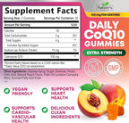 CoQ10 Gummies for Adults - Coenzyme Q10 100mg Per Serving - 3X Strength, High Absorption Antioxidant Supplement for Heart Health Support & Energy Production - Co Q10 (Coq 10) Supplements - 60 Gummies