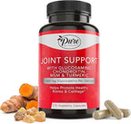 Pure By Nature Joint Support, Glucosamine with Chondroitin Turmeric MSM Boswellia Supplement, 270 Capsules