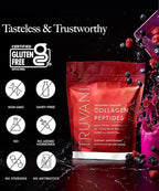 Truvani Hydrolyzed Collagen Peptides | Unflavored | 20 Servings | 10g Grass-Fed Collagen Protein Powder | Promotes Hair, Nail, Skin, and Joint Health | Keto | Gluten & Dairy Free | Women & Men