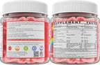 Vitamin D3 K2 + Calcium Liquid-filled Gummies for Kids & Teens, 1000IU / 2000IU D3 with Magnesium, Algal Omega 3, Kids Vitamins for Bones & Teeth, Calcium Absorption, Brain, Immune, Sugar-Free, 60Cts
