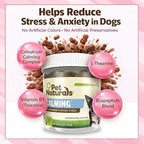Pet Naturals Calming Chews for Medium and Large Dogs, Anxiety Relief with Gentle Ingredients for Thunder, Fireworks, Barking, Calming Dog Treats, Chicken Flavor, 30 Count