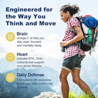 Fish Oil Omega 3 Concentrate Supplement 1000 mg, Rich in EPA and DHA, Supports Heart, Joint, Brain, and Eye Health, Promotes Overall Well-Being, Strengthens The Immune System, Non-GMO | 200 softgels