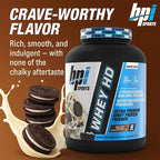BPI Sports Whey HD Ultra Premium Protein Powder Isolate | Workout Whey Protein Powder for Men & Women for Muscle Gain | Milk Protein Concentrates | Milk and Cookies, 4.07 Pound