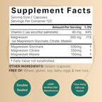 NatureBell Magnesium Complex for Women & Men 1,000mg Per Serving – 240 Capsules – Triple Magnesium Complex with Glycinate, Citrate & Malate – Chelated & Purified – Non‑GMO, Filler Free