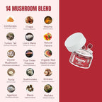 Troomy Daily 14 Mushroom Blend Gummies - Great Tasting Natural Mango Strawberry Flavor, Gelatin-Free, Gluten-Free, Vegetarian - 60 Count