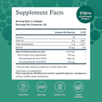Youtheory Ocean-Friendly Omega - Algae Omega 3 Supplement with EPA & DHA - Supports Brain & Eye Health* - Plant-Based - for Pescatarian & Vegan Diets - 60 Softgels (30-Day Supply)