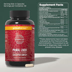 Primal Harvest Primal Liver Supplement with, Alpha-Lipoic Acid, L-Cysteine HCL, L-Glutathione, Milk Thistle, and Spirulina, for Men and Women (2 Pack (240 Capsules))