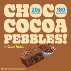 Pure Protein Cocoa PEBBLES™ Protein Bars – 20g Protein, 4g Sugar, 180 Calories (4 count) Low Sugar* High Protein Snack - Gluten Free - Perfect for a Healthy Snack.