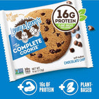 Lenny & Larry's Complete Protein Cookie, [Chocolate Chip], Chewy Soft Baked, 16g Plant Protein, Vegan, Non-GMO, High Fiber, 4 Ounce Cookie (Pack of 12)