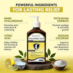 BAXYL Liquid Hyaluronic Acid Supplement - Natural Citric Acid, Potassium Sorbate Ingredients Formulated Flavorless Syrup - Provide Healthy Cartilage & Bone Formation - 3 Bottles of 6 Fl Oz