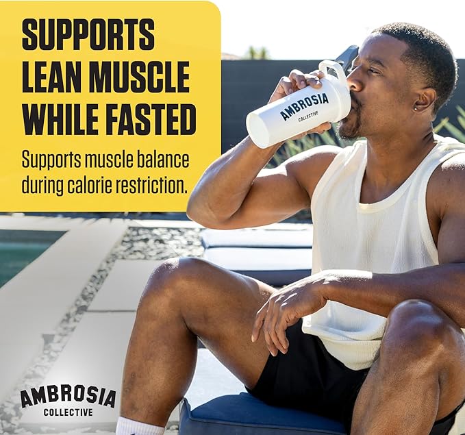 Ambrosia Hydroglyph Fasting Electrolytes Powder | Hydration Drink Mix with Amino Acids | Sugar Free Electrolyte Powder for Fasting & Intra Workout | 30 Servings, Pineapple Mango