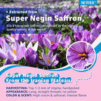Saffron + Magnesium Glycinate+ Omega-3 - Calm Focus Gummies for Kids 4+, Saffron Extract Supplement with L-Theanine, Holy Basil, Rosemary, B6, B9, B12, D3 for Happy Mood, Cognition, ZZz, Sugar Free