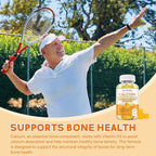 Calcium Citrate Gummies for Kids, Adult - 1200 mg with Vitamin D3 1000IU - Support Bone, Teeth, Immune Health, High Absorption Calcium and Vitamin D Supplement, Orange Flavor, 120 Count