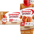 Premier Protein Shake, Caramel, 30g Protein, No Added Sugar, 24 Vitamins & Minerals to Support Immune Health, 11 fl oz, 12 Pack