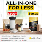 Transformation Protein Super Blend | Egg White, Collagen Peptides, and Plant Protein | 15 Billion CFU Probiotics | Digestive Enzymes | MCT Oil | BCAAs | Low Carb Shake for Men & Women | Chocolate