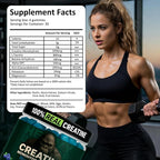 Creatine Monohydrate Gummies 5g Sugar Free Creatine with Vitamin B12 and L-Taurine | Muscle Growth for Men and Women | Low Calorie Formula 120 Gummies for 30 Servings, Blueberry