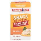 Bumble Bee Snack On The Run! Protein Snack Pack - Original Chicken Salad with Crackers - 10g Protein per Box - Ready to Eat Easy-Open Canned Chicken Salad (Pack of 1)