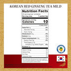 SAMSIDAE Korean Panax Red Ginseng Instant Tea, Box of 50 Sachets, Improves Blood Circulation, Intellectual Performances and Memory, stimulates Energy