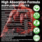 2 Pack HMB and L-Leucine Gummies, HMB and Leucine for Muscle Growth, Muscle Relief, for Men & Women, Vegan, Sugar-Free, Raspberry Flavor, 120 Count