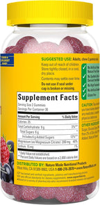 Nature Made High Absorption Magnesium Citrate 200 mg per serving, Magnesium Supplement for Muscle, Nerve, Bone and Heart Support, 60 Magnesium Gummies, 30 Day Supply