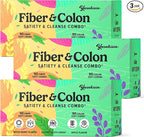 12g Fiber Gummies & Colon Gentle Cleanse - 540 Soft Chews 0 Sugar Fiber Gummies for Adults, 50 B Probiotics, Psyllium Husk & Senna - Colon Detox Cleanse for Gut Health, Regularity & Bloating Relief