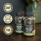 Soursop Leaves & Soursop Fruit Gummies - Sugar Free Soursop Graviola Gimmies - 3000mg Max Strenght Soursop Extract - Graviola Supplement - Soursop Fruit and Leaf - 60ct - Non-GMO – Vegan Friendly