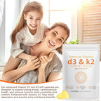 D3 K2 Vitamin 10000 IU - 240 Virgin Coconut Oil Softgels, 2 in 1 Vitamin D & K Complex Supplement Softgel - Immune Support and Calcium Absorption, Bone and Heart Health (240 Count (Pack of 2))