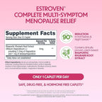 Estroven Complete Multi-Symptom Menopause Supplement for Women,28 Ct.,Clinically Proven Ingredient Provide Menopause Relief & Night Sweats & Hot Flash Relief* Drug-Free-& Non-GMO,(Pack of 2)