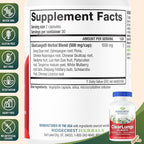 RidgeCrest Herbals ClearLungs Classic, Daily Health Supplement, Natural Lung and Nasal Wellness Formula for Bronchial, Respiratory, Immune, Sinus, and Mucus Support (60 Vegan Caps, 30 Serv)