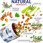 Natural Hеmp Calming Chews for Dogs w/Valerian Root & Melatonin/Hip Joint Health + Mood & Behavior Aid for Fireworks, Thunderstorms, Separation/Tasty Calming Treats 120 ct