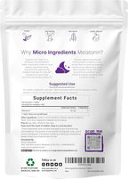 Micro Ingredients Melatonin 20mg, 400 Tablets | Natural Strawberry Flavor | Fast Dissolve | No Drug | Vegetarian Friendly | Non-GMO, No Gluten, Sugar Free