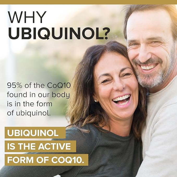 Qunol 100mg Ubiquinol, Powerful Antioxidant for Heart & Vascular Health, Essential for Energy Production, Natural Supplement Active Form of Coq10, 120 Count
