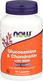 NOW Foods Glucosamine & Chondroitin with MSM, 90 Count