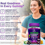 Irish Sea Moss Gummies – Bladderwrack Burdock Root Elderberry Vitamin C & Zinc – 60 Vegan Seamoss Gummy Bears for Adults Kids Men Women – Multimineral Elderberry Vitamins