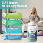 GLP-1 Support Probiotic Supplement for Weight Loss - Daily GLP1 Support for Women Men to Support Metabolism Healthy Gut & Boost Fat Burn - Natural Oral GLP-1 Support with Berberine HCl