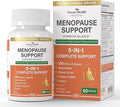 Menopause Supplements for Women, Vitamin D3 & B6, Menopause Relief Probiotics Supports Hot Flashes, Night Sweats, Bloating & Gut Health with Black Cohosh, Herbs, Collagen | 60 Veggie Caps