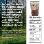 Old Trapper Double Eagle Beef Jerky, Old-Fashioned Flavor, 21 Ounce Package, Delicious Jerky Snacks, 10 Grams of Protein and 80 Calories per Serving (Pack of One)