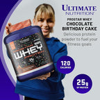 Ultimate Nutrition Prostar Whey Protein Powder Isolate, Chocolate Birthday Cake - Low Carb, High Protein Powder Shake for Muscle Gain & Recovery - Low Sodium, Low-Fat & Keto Friendly - 5.28 lbs Tub