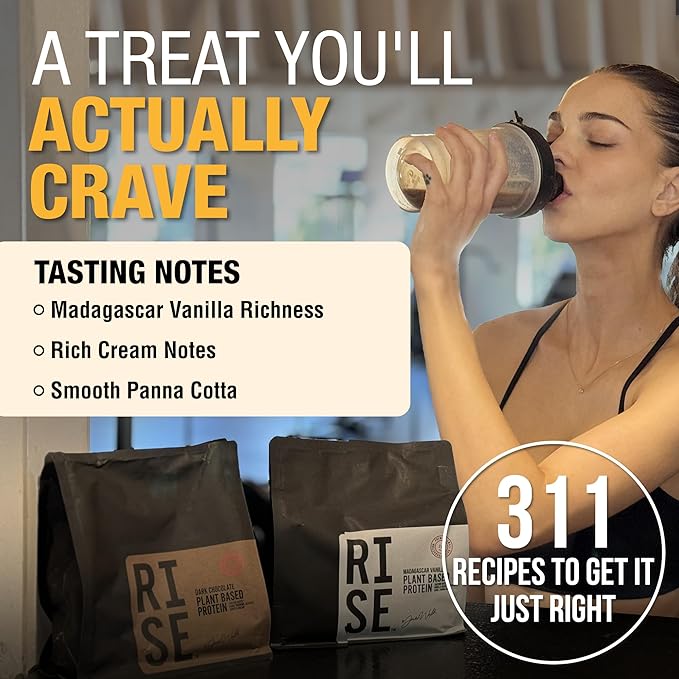 Plant-Based Protein Powder for Men and Women – 30g Complete Plant Protein and 3g Leucine, Zero Bloat, Delicious Taste and Smooth Texture, Madagascar Vanilla, 15 Servings - Scoop Not Included