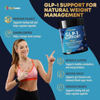 GLP-1 Support Probiotic Weight Loss Supplement - Women Men GLP1 Support with Berberine - Natural Daily Oral Appetite Suppressant Hunger Control Metabolism Fat Burn & Gut Health Support