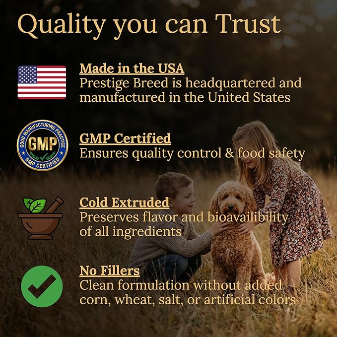 Multivitamins, Balanced Nutrition for Your Goldendoodle, 90 Count, Made in the USA with Real Bacon