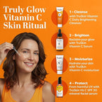 TruSkin Vitamin C Serum for Face – Anti Aging Face Serum with Hyaluronic Acid & Vitamin E – Brightening Formula for Improving Appearance of Dark Spots, Fine Lines & Wrinkles – All Skin Types, 1 fl oz
