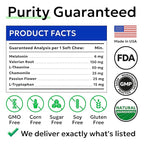 (MAX Strength) Melatonin for Dogs to Sleep & Anxiety Aid - Medium & Small Breeds - 6mg Doggie Sleeping Pills - 120 Treats