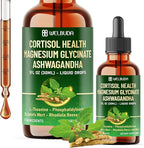 11in1 Cortisol Liquid Supplement with Ashwagandha, Magnesium Glycinate Chelate, L-Theanine, Phosphatidylserine, St.John's WortL-Theanine and More - Immune & Mood Balance - 1 FL Oz - 30 Day