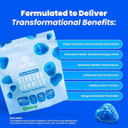Day One Electrogummies - 60pcs of Blue Raspberry Flavored Electrolyte Gummies for Hydration and Recovery - Packed with Essential Electrolytes Ideal for Workouts, Running, Hiking and More