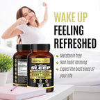 Earth Elixir 4-in-1 Sleep Aid (120 Caps) w/Apigenin 50mg, Magnesium Glycinate 200mg, L Theanine 200mg & Valerian Root for Sleep Aid 300mg | Apigenin Supplement for Sleep | Sleeping Pills