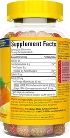 Nature Made Fish Oil Omega 3 Gummies, Omega 3 Fish Oil Supplements, Healthy Heart Support, 90 Gummies, 45 Day Supply