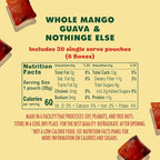 SOLELY - Organic Mango & Guava Whole Fruit Gummies (Pack of 6 Boxes, 5 Bags per Box) - Real Fresh Fruit - Healthy Snacks for Adults & Kids - Non GMO, Vegan Snacks, Shelf Stable - 30 Bags (3.5 oz)